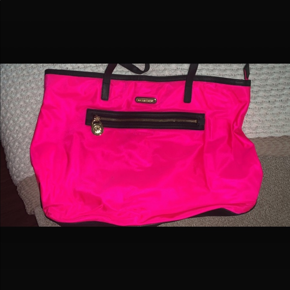 Neon pink MK bag